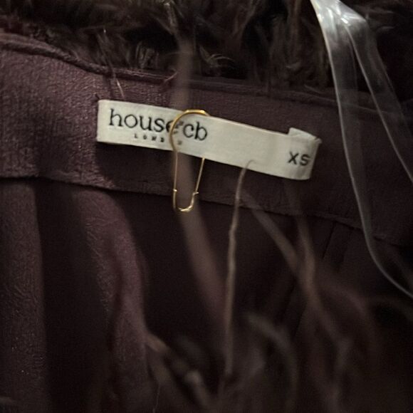 House of CB Salima Black Cherry Velvet Jumpsuit - Picture 8 of 9